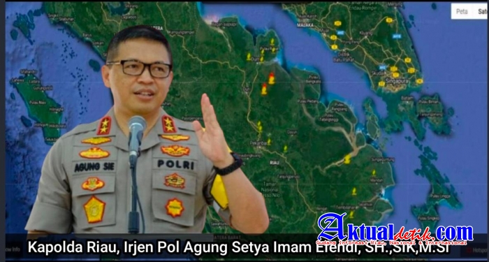 Polda Riau Bekerja Terus, Titik Api Karhutla Riau Semakin Terkendali