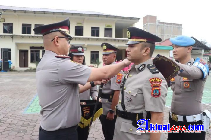 Kapolres Karo Pimpin Sertijab Kasat Lantas, AKP Andita Sitepu Promosi Jadi Kapolsek Tigalingga