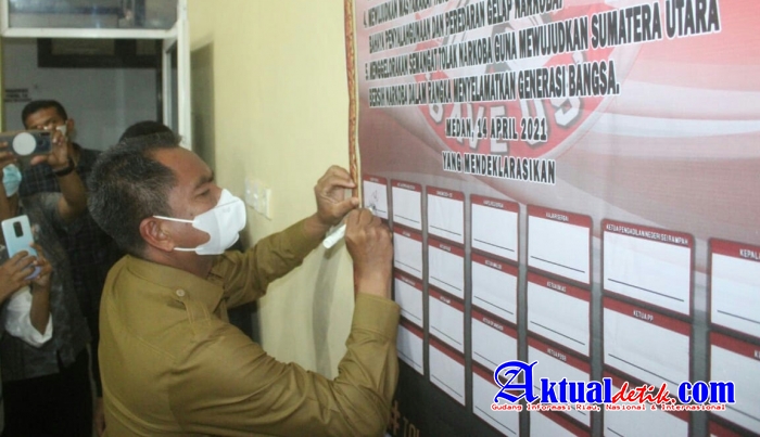 Polres Sergai Gelar Deklarasi Tolak Narkoba Menuju Sumut Bersinar