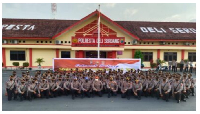 Polresta Deli Serdang Terima Latihan Kerja Siswa Diktukba Polri Gel I SPN Hinai Polda Sumut