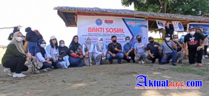 Pasca HANI 2021, BNNK Gorontalo Utara Gelar Bakti Sosial