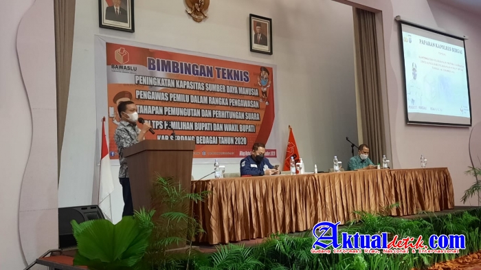 Kapolres Sergai Narasumber Bimtek Peningkatan SDM Panwaslu