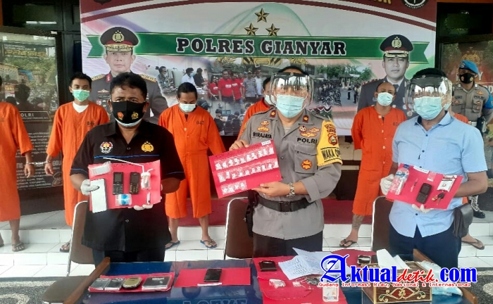 Enam Tersangka Narkoba Dibekuk Polres Gianyar