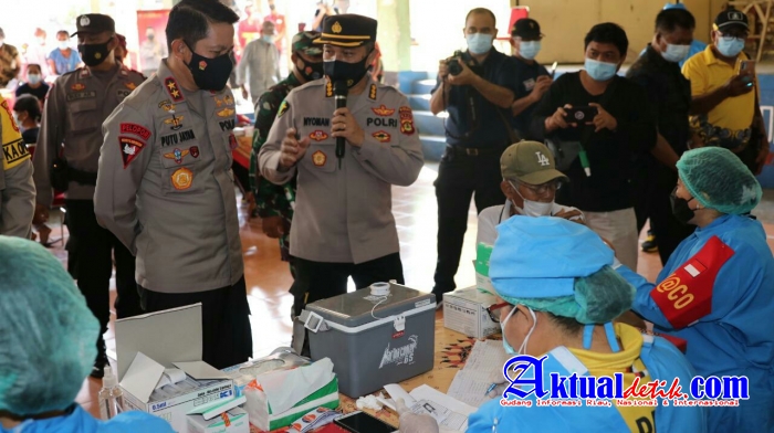 Tinjau Pelaksanaan Vaksinasi Covid-19 di Tabanan, Ini Kata Kapolda