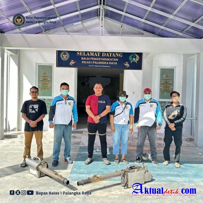 Bapas Palangka Raya Melaksanakan Kegiatan Fogging Antisipasi Penyebaran DBD