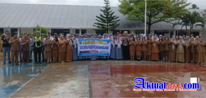Satlantas Polres Belawan Edukasi Siswa SMA Negeri 19 Medan tentang Keselamatan Berlalu Lintas