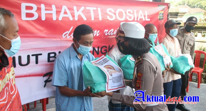 Polres Karangasem Peduli Kasih Jelang Hari Bhayangkara ke-75