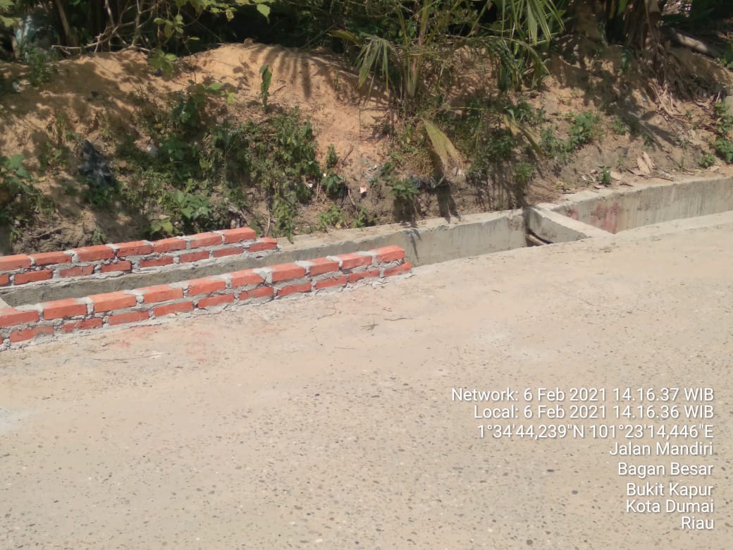 Diduga Pengawasan Pekerjaan Drainer Kelurahan Bagan Besar Tidak Berjalan