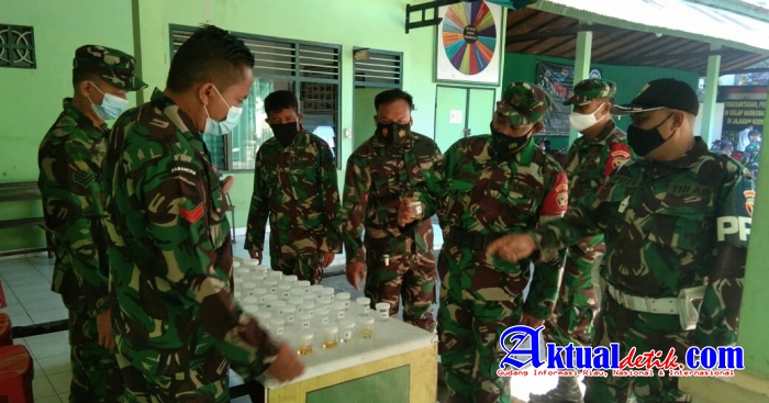BNNP Bali Sosialisasi P4GN Dan Gelar Tes Urine Di Kodim Tabanan