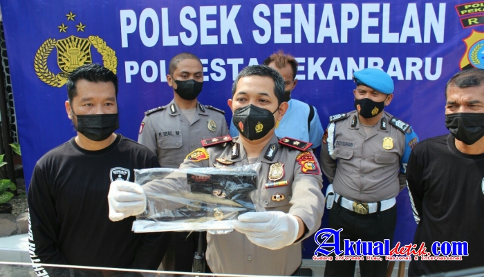Press Release Polsek Senapelan Kasus Pengancaman, Diduga Menggunakan Senjata Api