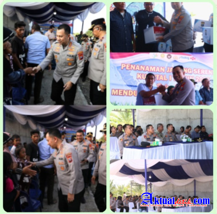 Polrestabes Medan Gelar Kegiatan Tanam Raya Jagung Serentak Kuartal I Tahun 2026