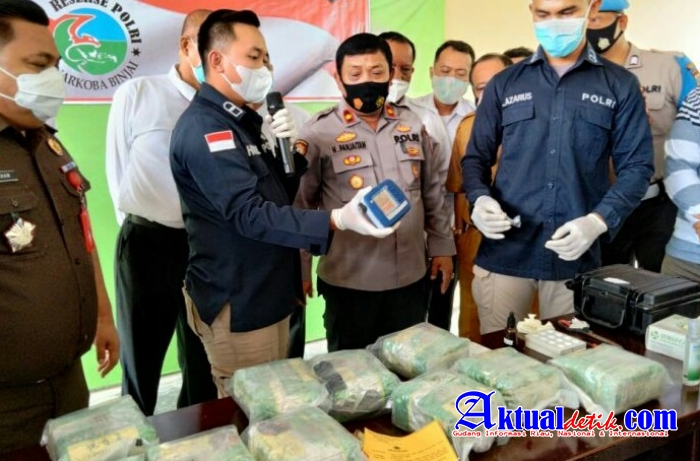 Polres Binjai Musnahkan 10 Kg Sabu Sabu