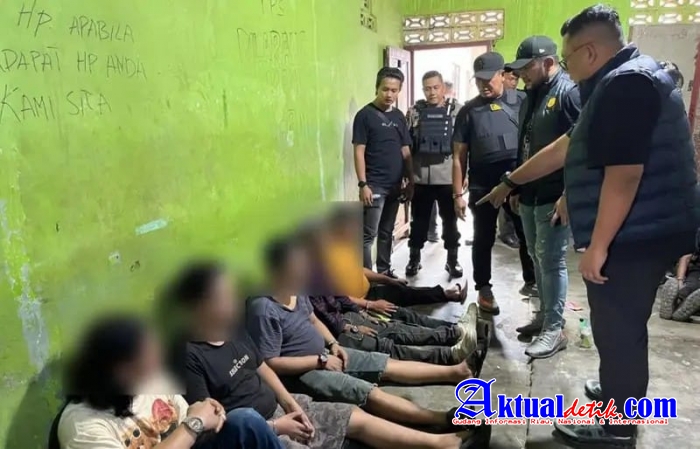 Sat Narkoba Polrestabes Medan Gerebek Sarang Narkoba Di Mangkubumi, 2 Pengedar, 7 Pemakai Diringkus