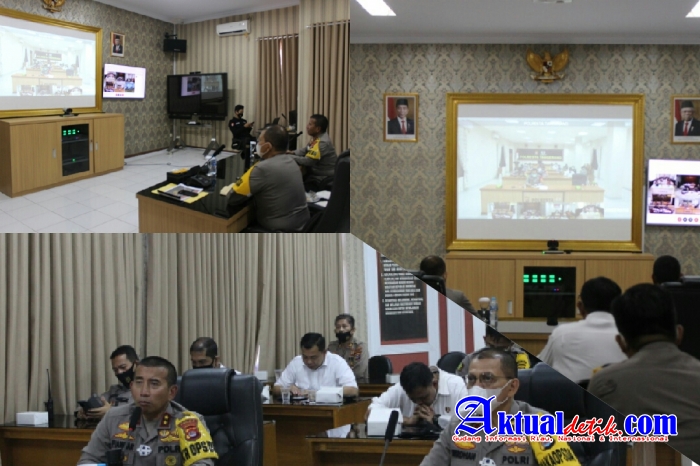 Kapolda Banten Pimpin Anev Ops Aman Nusa II Secara Virtual