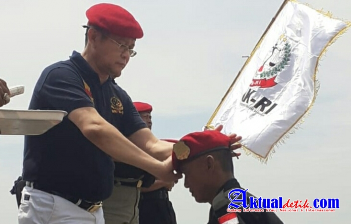 Basri Budi Utomo Pimpin Langsung Pembaretan Pamsus GNPK-RI Angkatan I