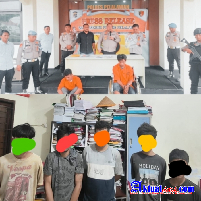 Komplotan Genk Pencuri Pembunuh Rekan nya Berahir Ditangan Tim Gabungan Jatanras Polres Pelalawan