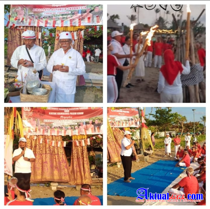 Peringati HUT ke-80 RI, Paguyuban Bungan Sandat Kuta,Katak Kambang Pasih Kauh Gelar Kegiatan Positif