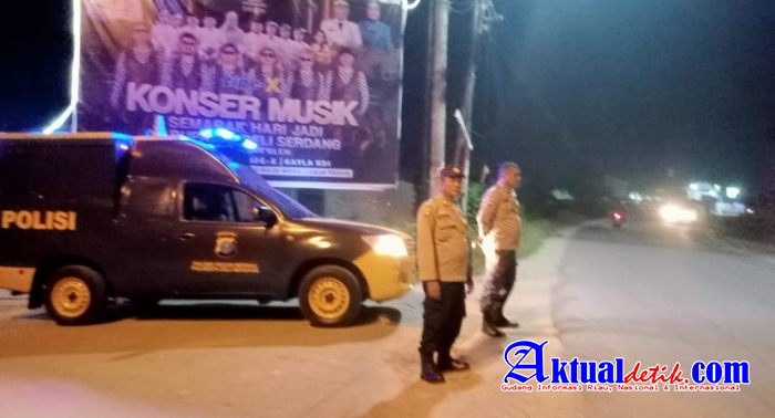 Tingkatkan Keamanan, Jajaran Polresta Deli Serdang Gencarkan Patroli Blue Light dan Dialogis