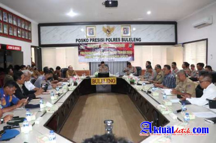 Kapolres Buleleng Laksanakan Rakor Pengamanan Hari Raya Nyepi TH.2023 dan Awal Bulan Ramadhan 1444 H