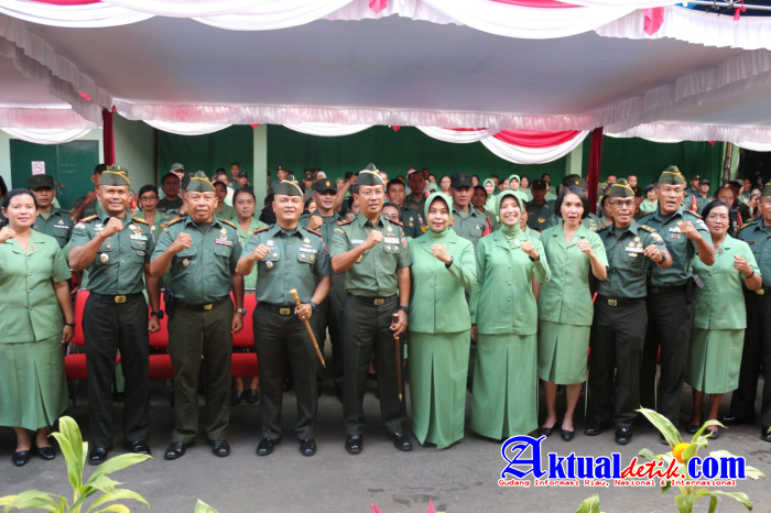 Dandim Tabanan Sambut Kunjungan Perdana Danrem 163/Wira Satya di Makodim 1619/Tabanan