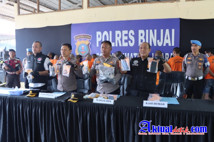 Polres Binjai Komitmen Perangi Narkoba, Operasi Antik Toba 2026 Ungkap 23 Kasus 28 Tersangka
