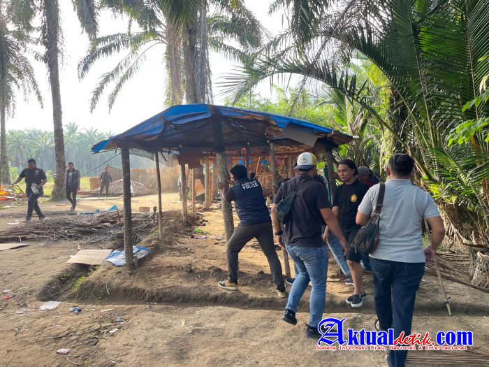 Satresnarkoba Polres Binjai Kembali Grebek Dan Hancurkan Barak Narkoba Di Desa Perdamaian