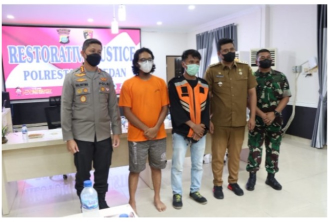 Resmi Berdamai, Polrestabes Medan Hadirkan Restorative Justice Kasus Pengancam Jukir E-Parking