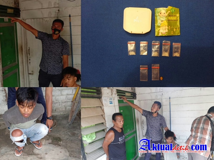 Lagi Transaksi Sabu, Tekab Polsek Dolok Masihul Sergap 2 Pria