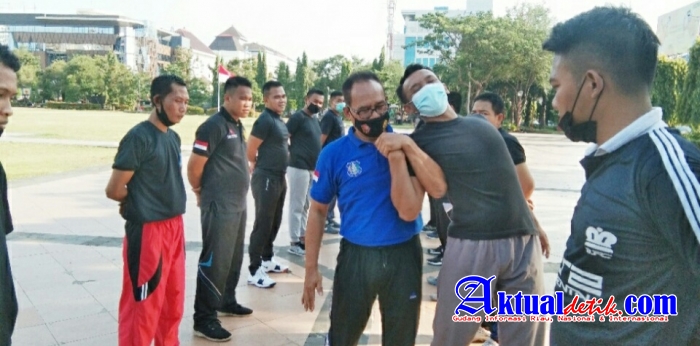 PT Elang Security Nusantara Gelar Kesamaptaan dan Beladiri Praktis Untuk Anggotanya