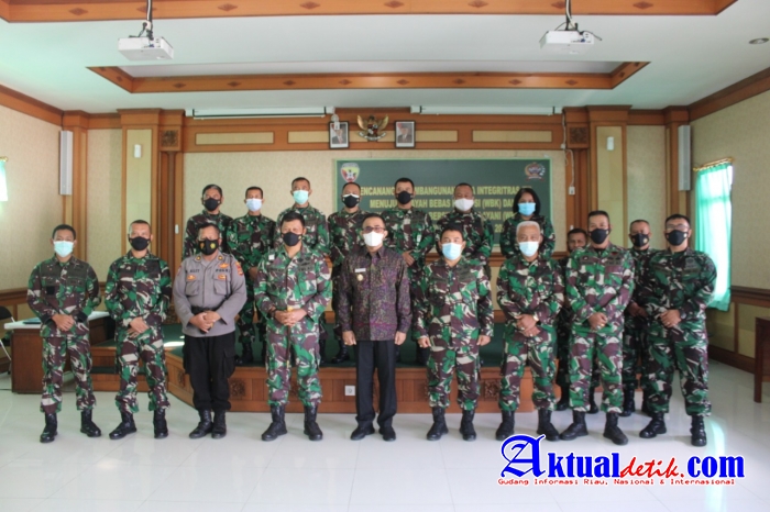 Pencanangan Zona Integritas Kodim Badung Komitmen Wujudkan WBK Dan WBBM