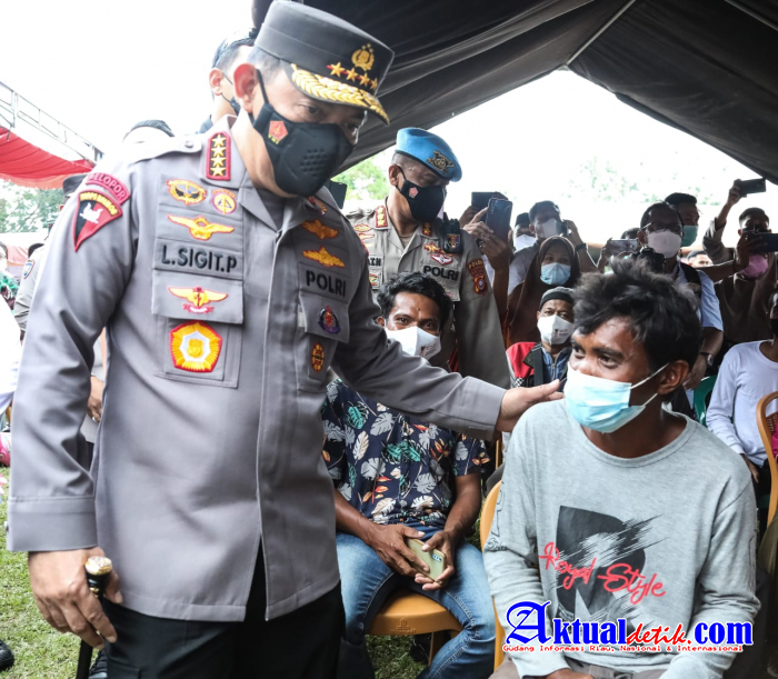 Gelar Akselerasi Vaksinasi Serentak se-Indonesia, Kapolri Optimis Target 70 Persen Terwujud