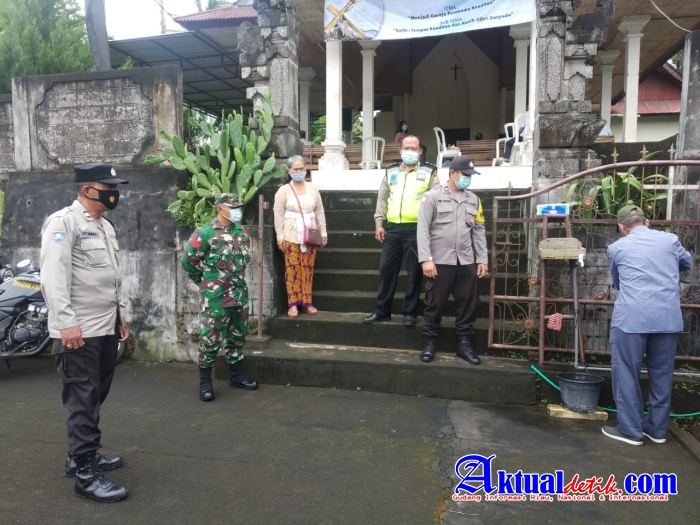 Kodim Tabanan Kerahkan Personel Pengamanan di Gereja dan Intensifkan patroli dan Komsos