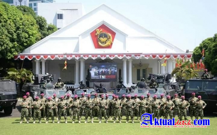 Marinir Peringati Upacara HUT TNI Ke 75 Secara Virtual