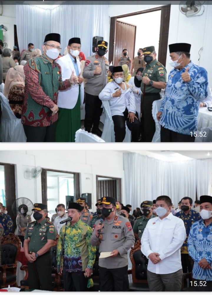 100 ribu Vaksin disebar jelang mudik, Kapolda Sumut lebaran sehat ayo kita Vaksin