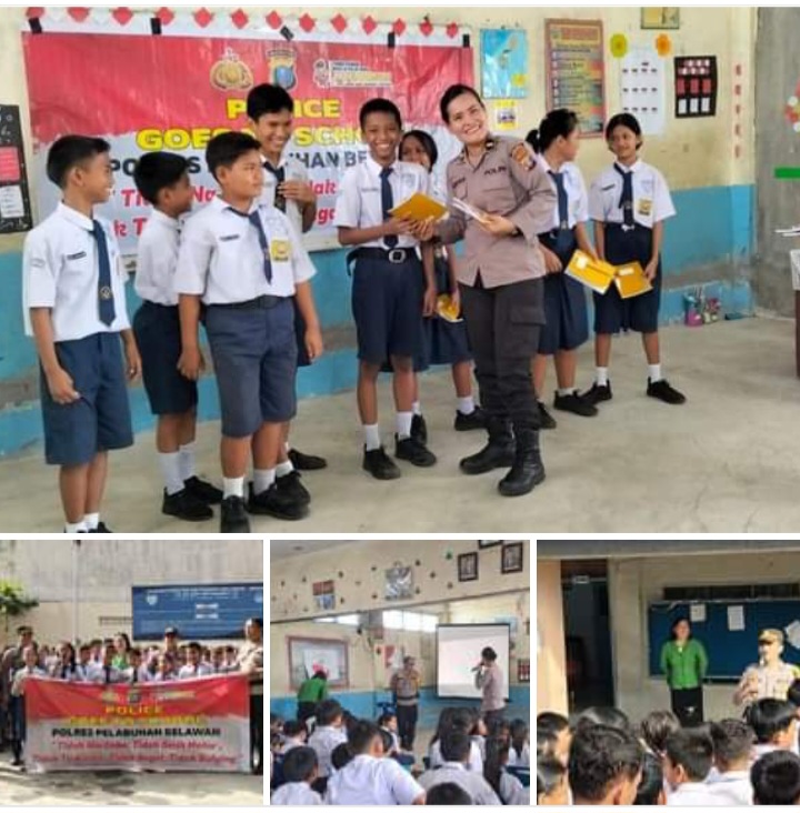 Kasat Binmas Polres Pelabuhan Belawan Beri Penyuluhan kepada Siswa SMP Methodist 10 Belawan