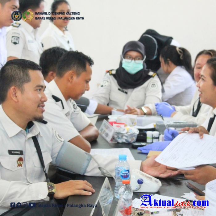 Peringati HBP Ke 62 Bapas Palangka Raya Ikuti Donor darah Dan Pemeriksaan Kesehatan