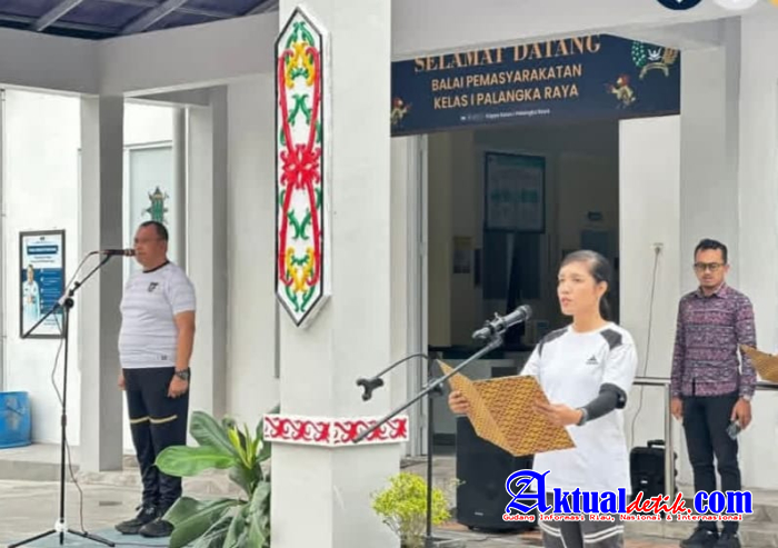Bapas Palangka Raya Laksanakan Apel Pagi Rutin Memberikan Persiapan Hadapi Verifikasi Lapangan
