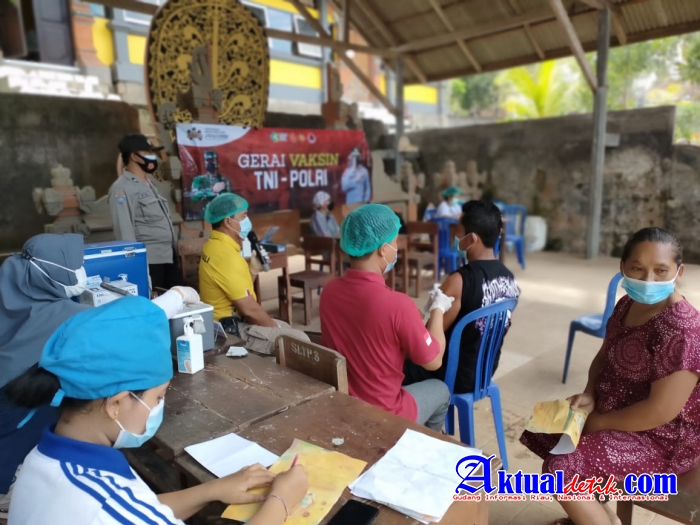 Percepatan Vaksinasi di Wilkum Karangasem, Serentak di Gelar Dimasing-masing Kecamatan