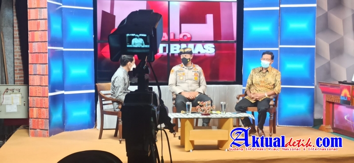 Kapolres AKBP Leo Dedy Defretes, SIK, SH, MH, Sampaikan Hallo Kamtibmas Dalam Program Bali TV