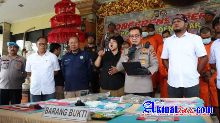 Sebulan Polresta Denpasar Amankan 32 Tersangka, Sita 2 Kg Ganja dan 2 Ribu Pil Koplo