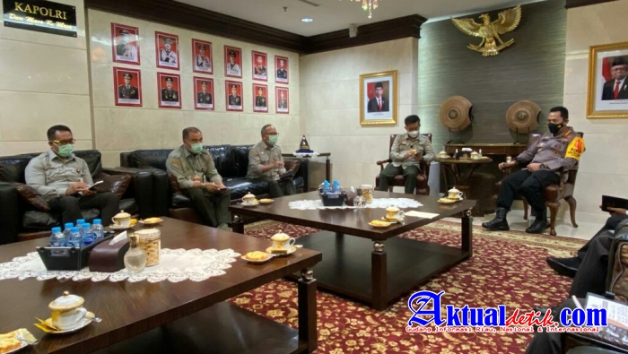 Kapolri Bersama Mentan Bahas Swasembada Beras Hingga Pendistribusian Pupuk Subsidi