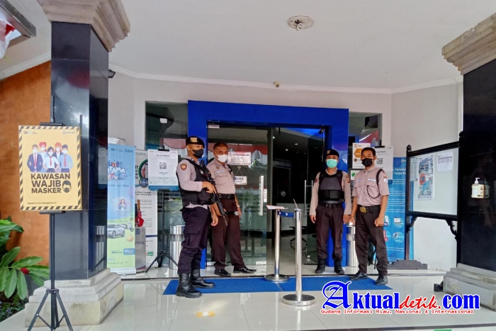 Unit Pam Obvit Satuan Samapta Polres Bangli, Melaksanakan Kegiatan Pamwal di Objek Vital Perbankan