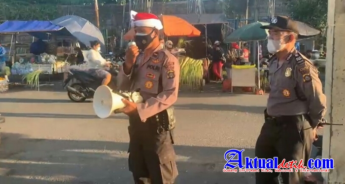 Jangan Meboye, Polsek Sukawati Himbau Pedagang dan Pengunjung Pasar Dewi Sri Batubulan