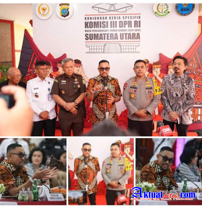 Kunker DPR RI, Ahmad Sahroni : Polda Sumut Komitmen Berantas Judi