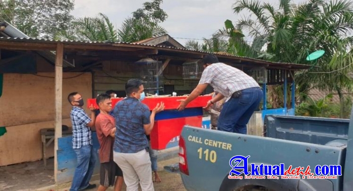 Satreskrim Polresta Dumai Amankan Satu Unit Meja Judi Jenis Ikan-ikan