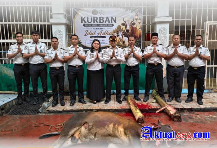 Maknai Idul Adha 1447 H, Rutan Labuhan Deli Laksanakan Pemotongan Hewan Kurban