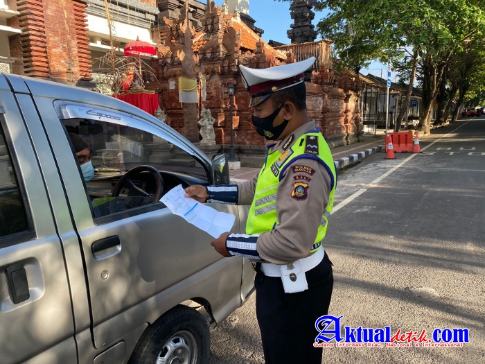 Melalui Ops Patuh Agung 2021, Polres Gianyar Gelar Operasi Gabungan Yustisi