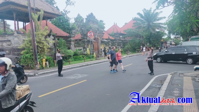 Dukung Pelaksanaan G20, Polsek Ubud Masifkan Patroli Dialogis Menyasar Area Objek Wisata