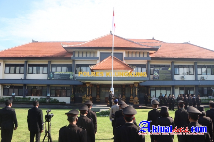 Polres Klungkung Menggelar Upacara Memperingati Hari Kesaktian Pancasila 1 Oktober 2022
