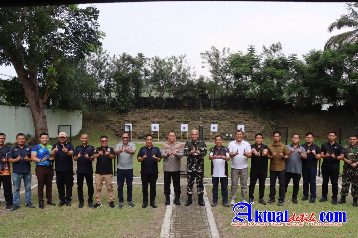 Kapolres Binjai Latihan Menembak Bersama Forkopimda Binjai